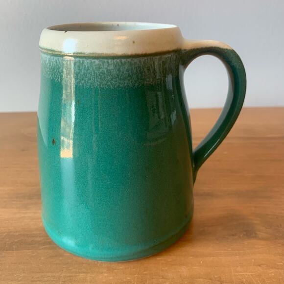 Whitefish Pottery Fish Coffee Mug Ceramic Whitefish Montana Handmade Green - Picture 2 of 9